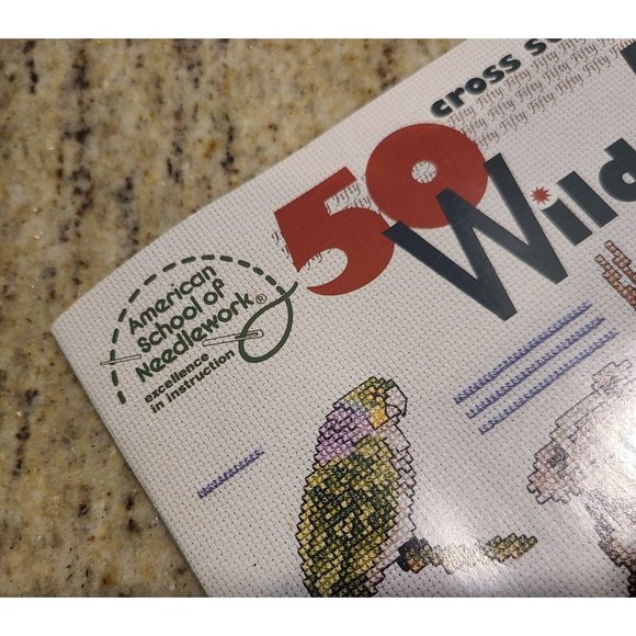 Vintage 50 Wild Animals American School of Needlework Cross Stitch Patterns 3705 - Picture 2 of 10